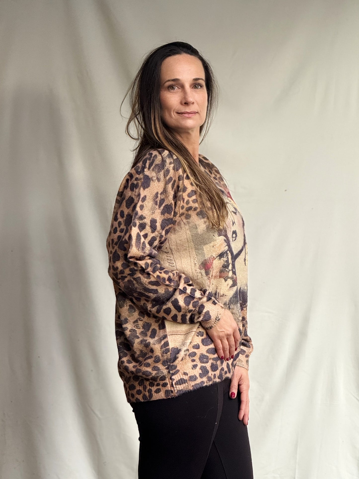 Sweater Monrou Camel Brillos