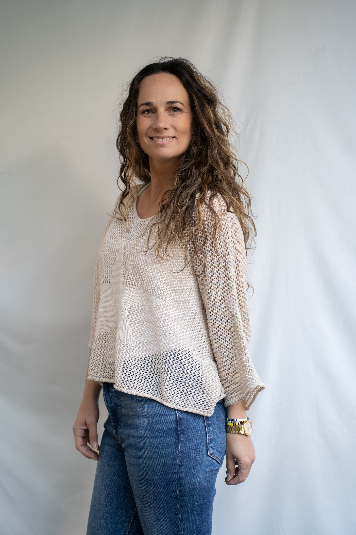 Sweater Stari Beige Tejido
