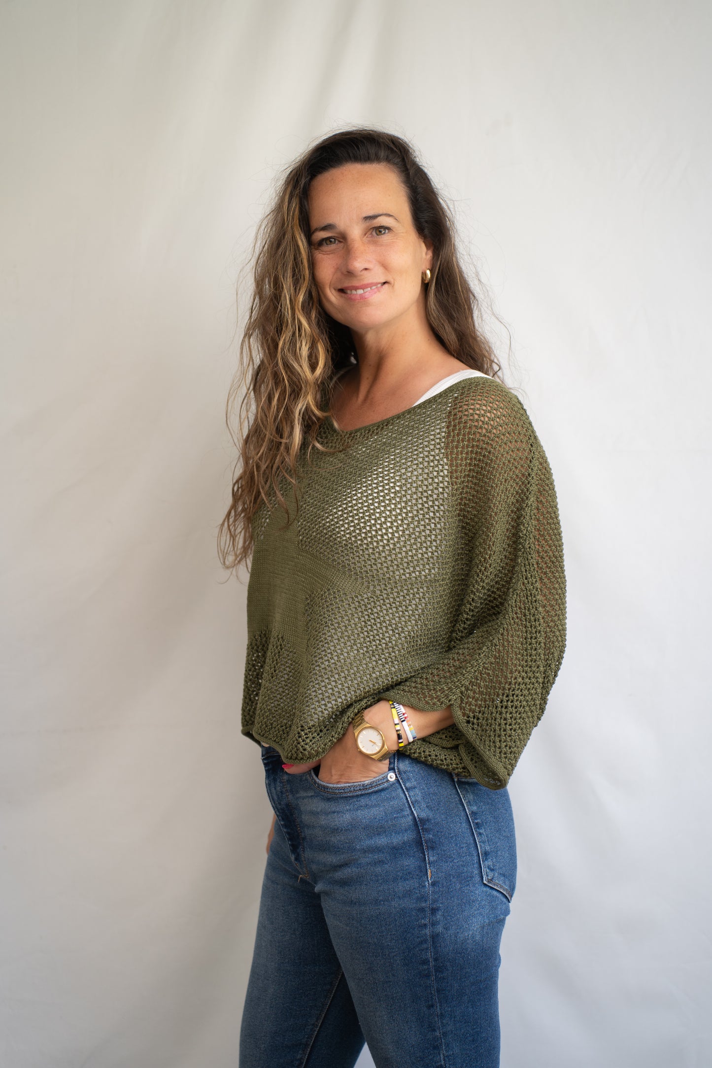 Sweater Stari Verde Tejido