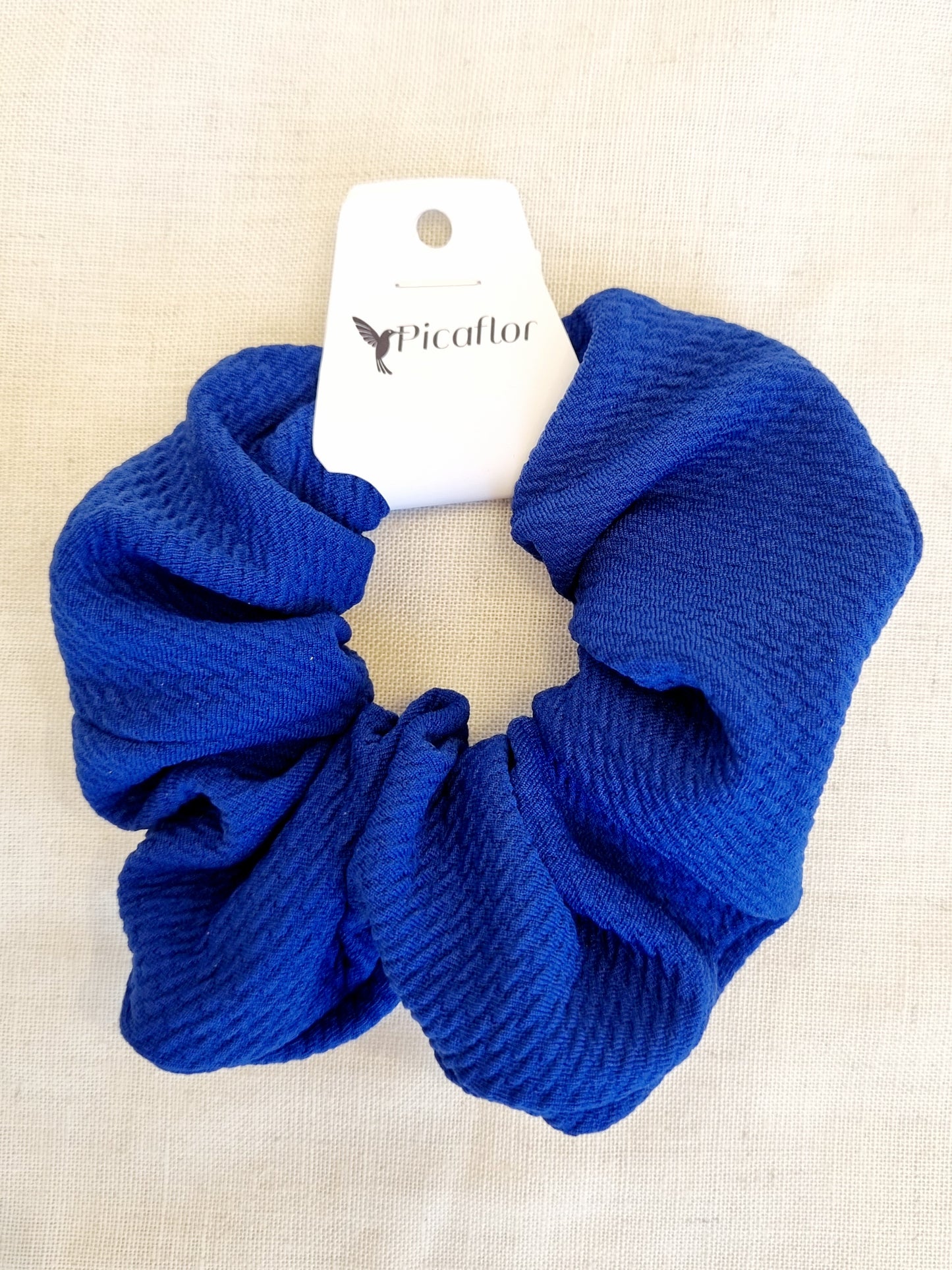 Scrunchie House Azul Textura