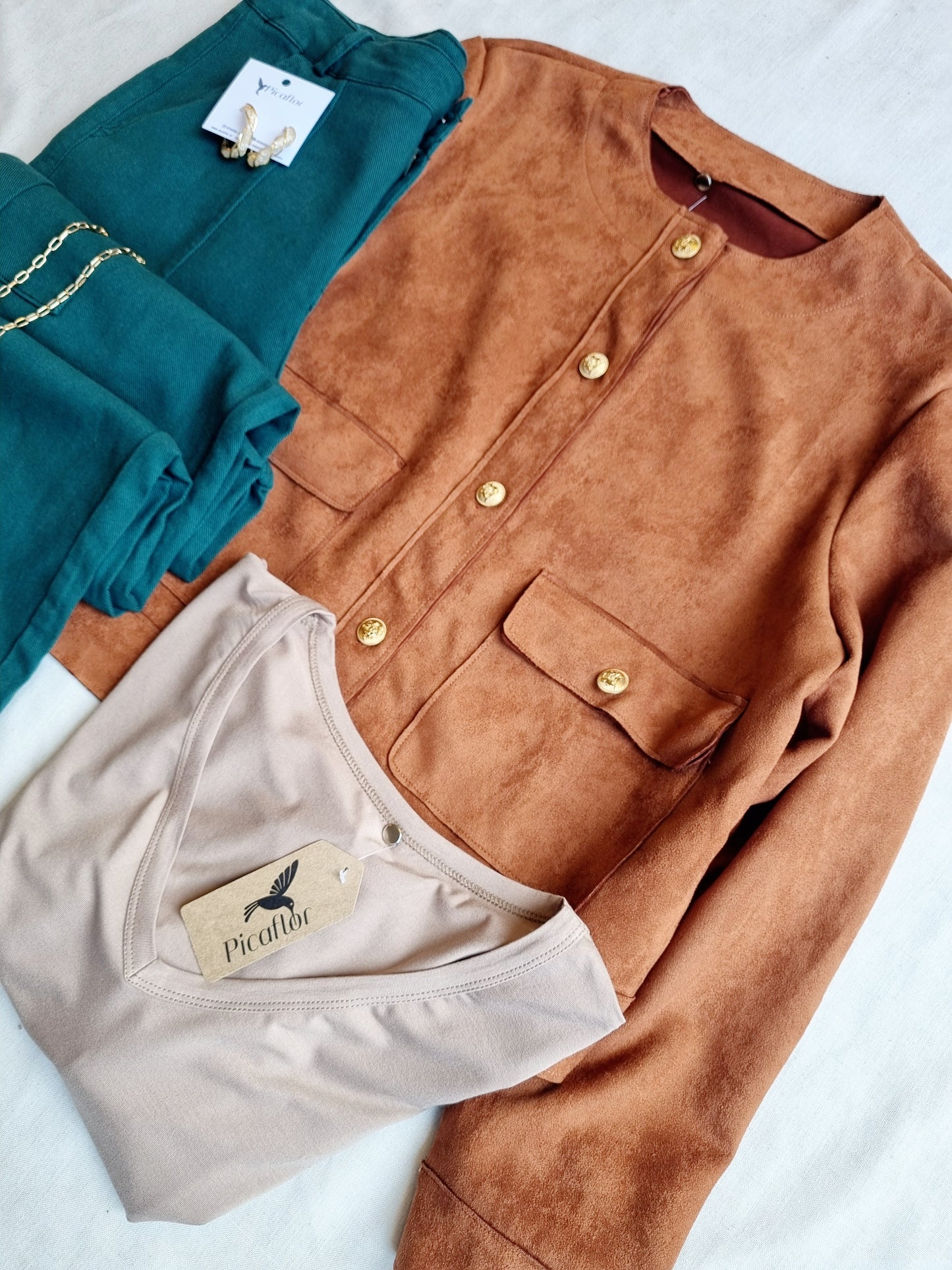 Chaqueta Coni Choco Ecogamuza