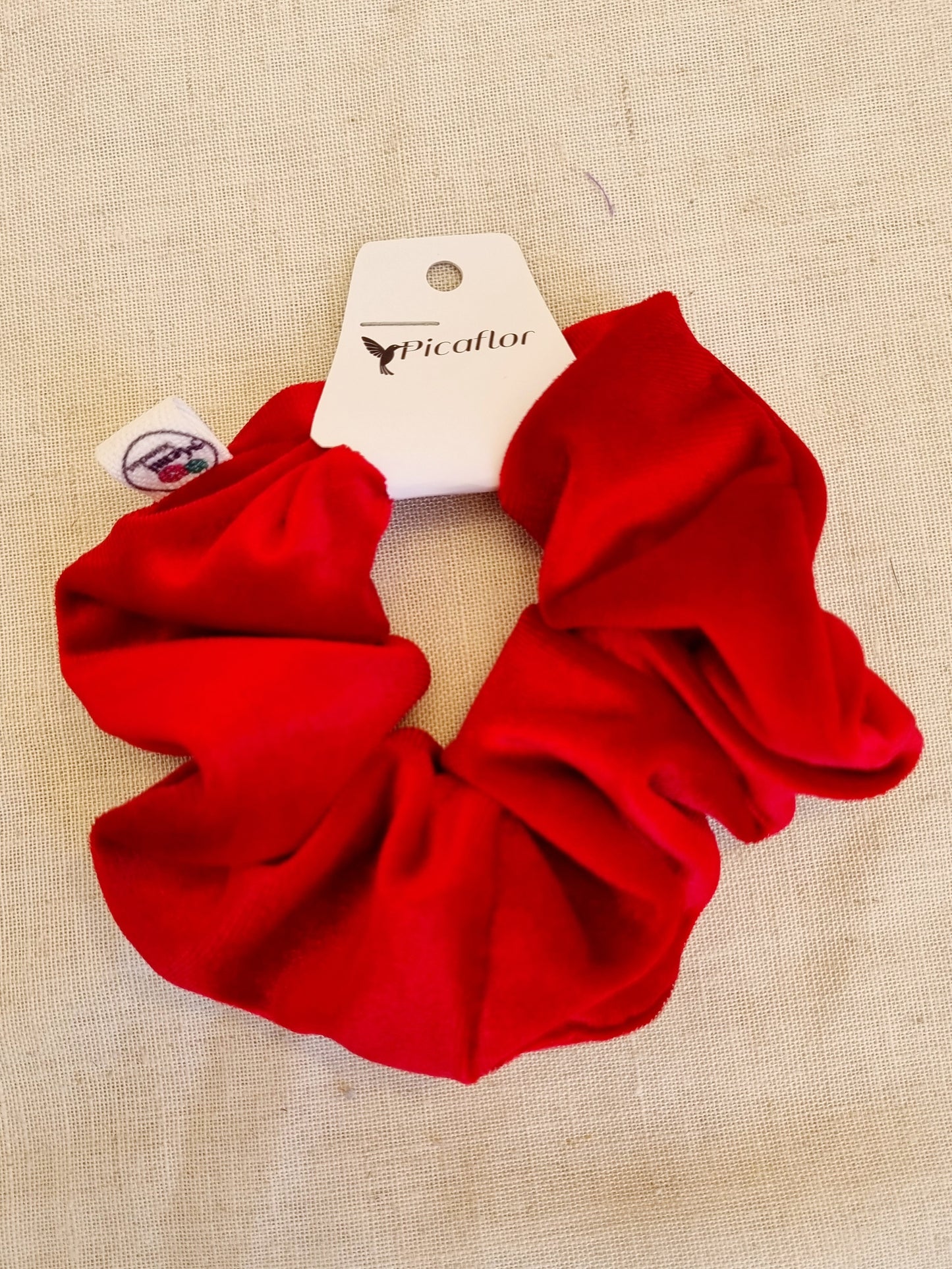 Scrunchie Funk Rojo Plush