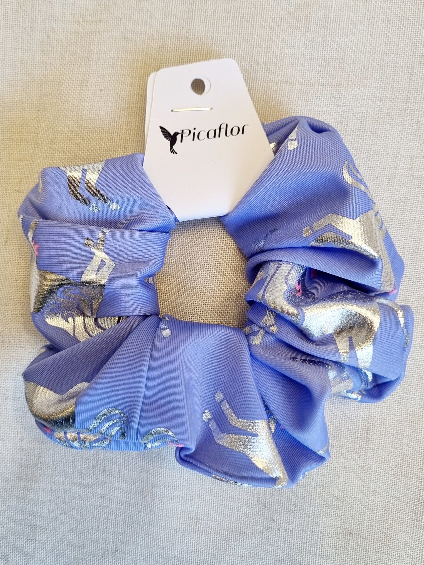 Scrunchie Rock Lila Metálico
