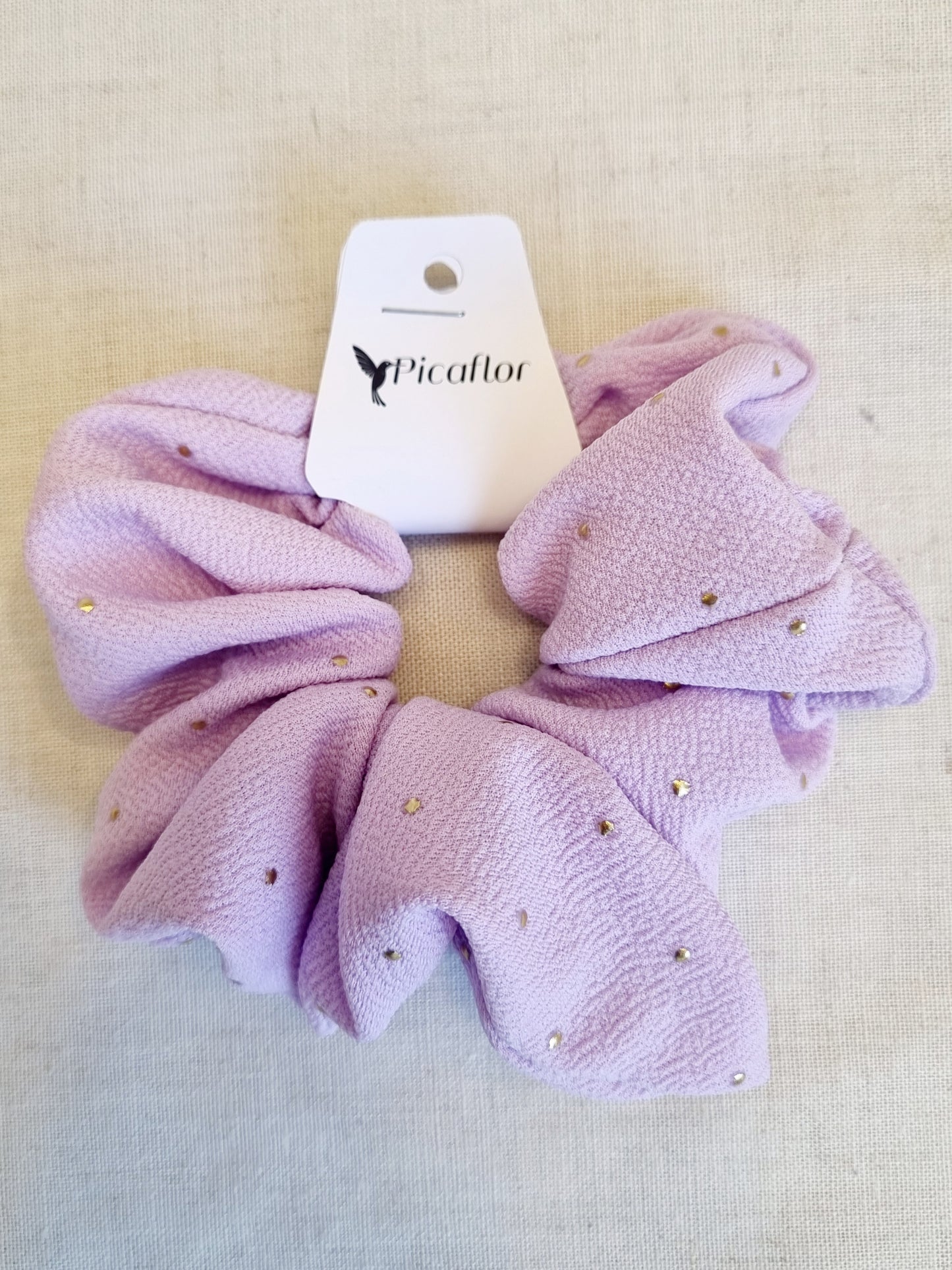 Scrunchie Disco Lila Brillos