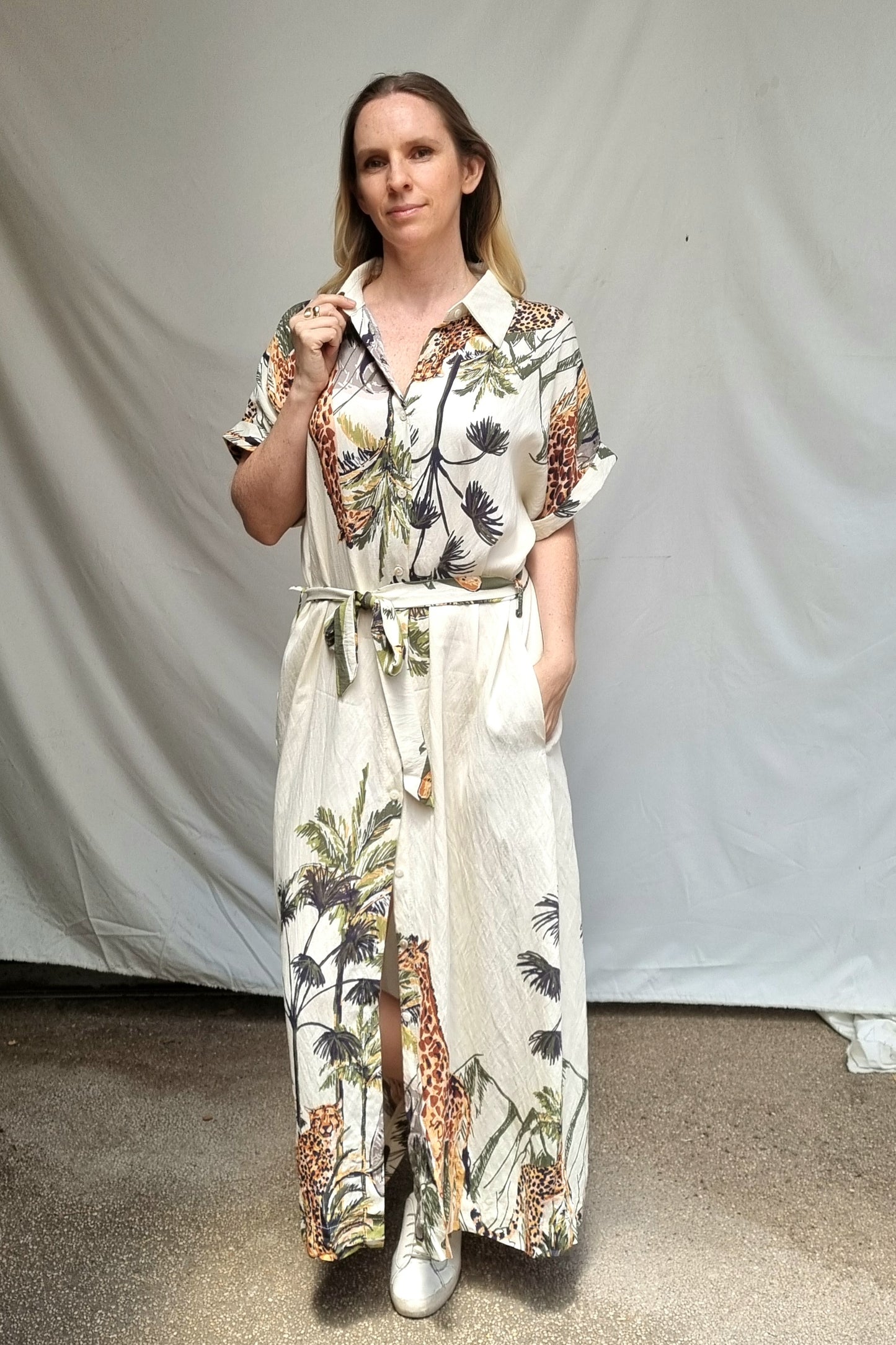 Vestido Safari Blanco