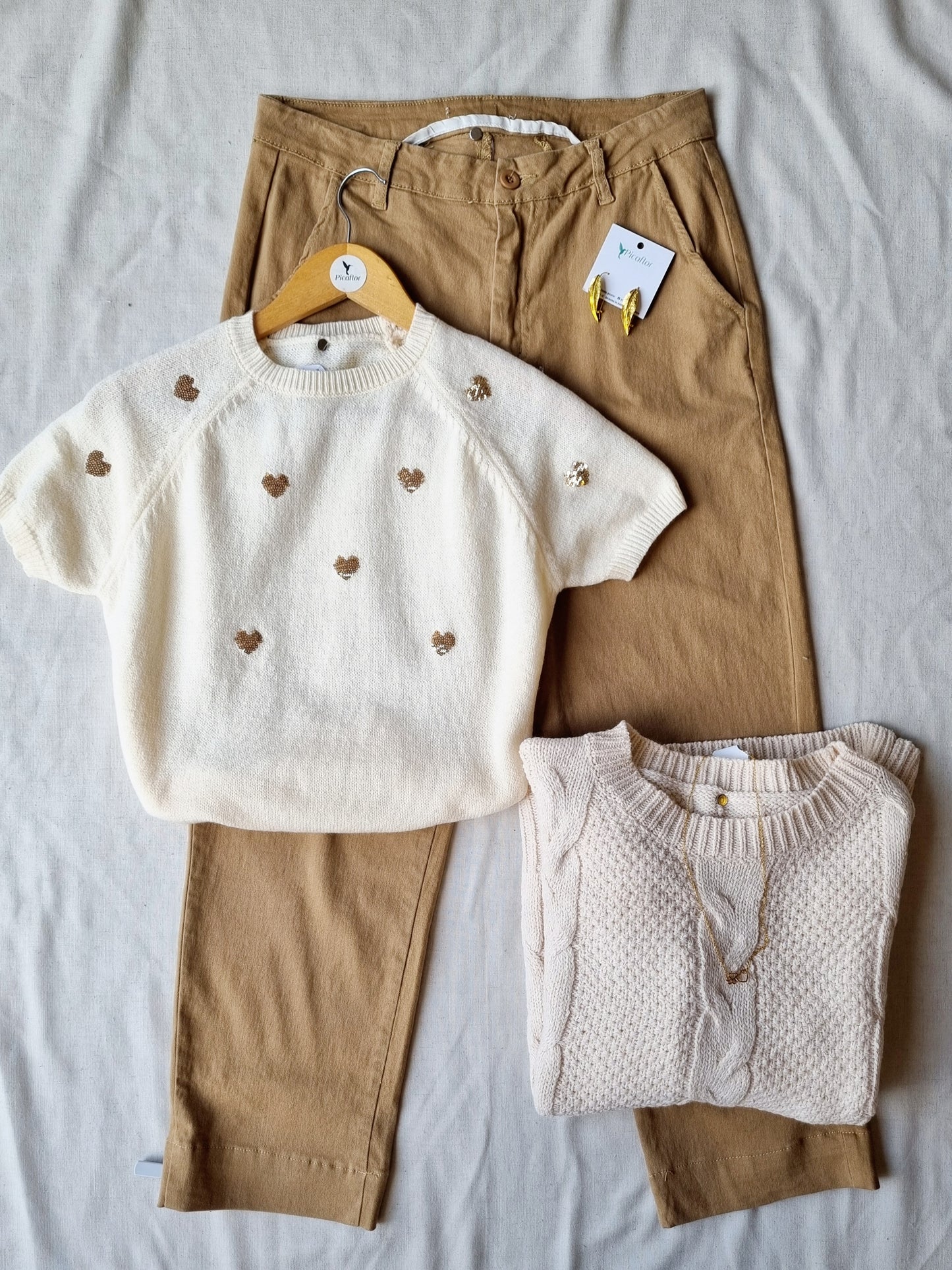Sweater Manga Corta Posey Blanco