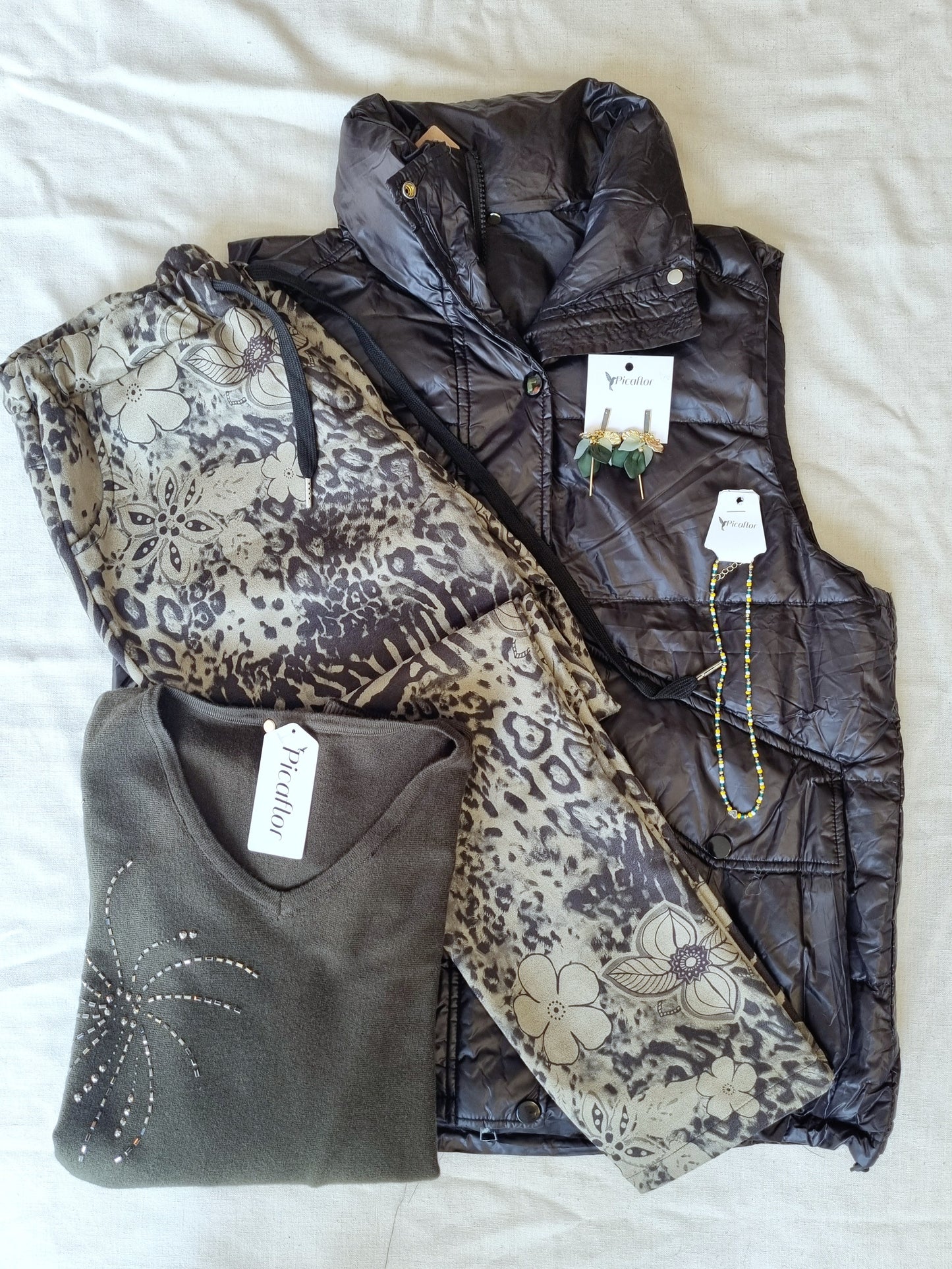 Pantalón Joga Verde Print