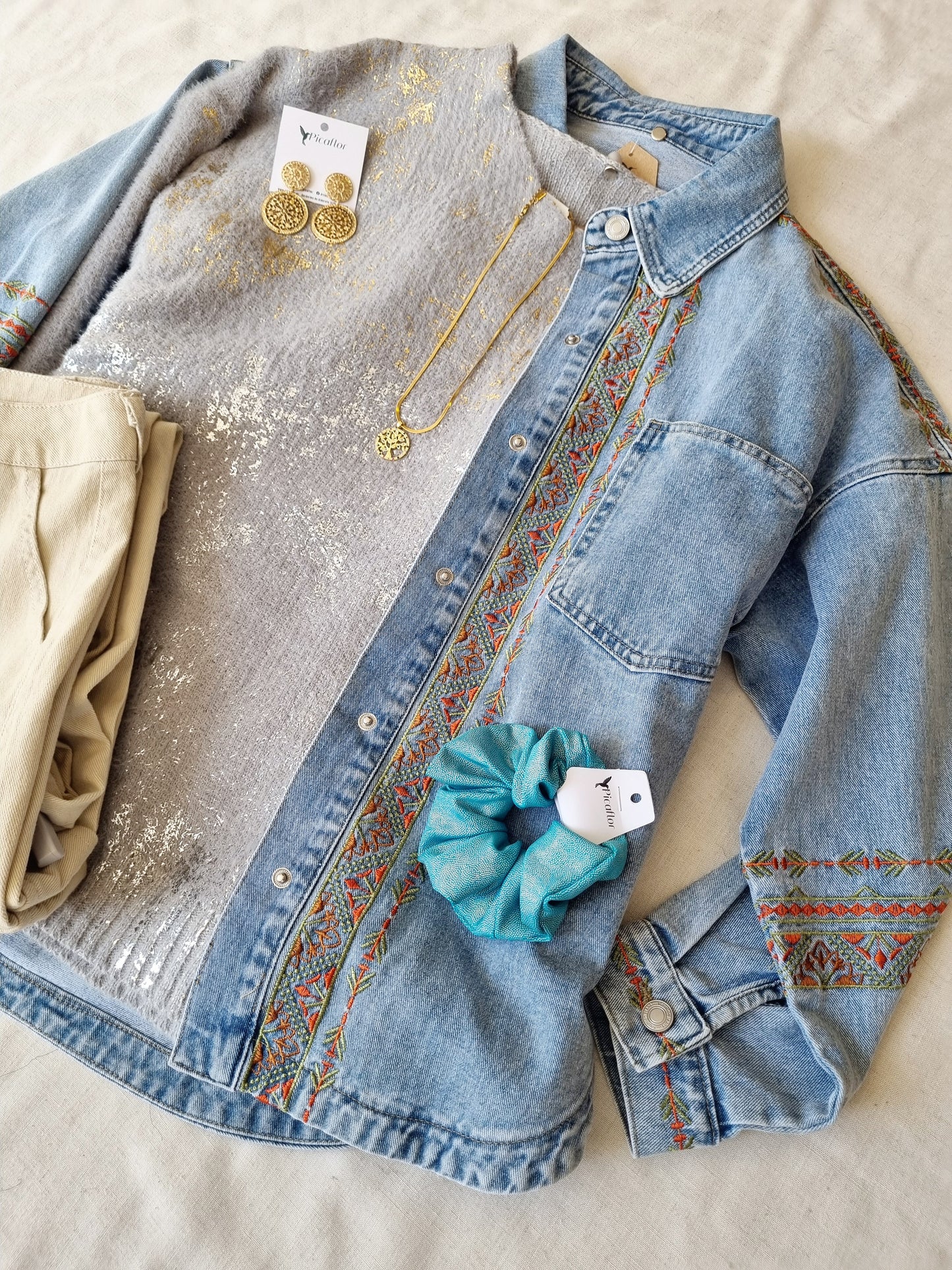 Sweater Peco Gris Metálico