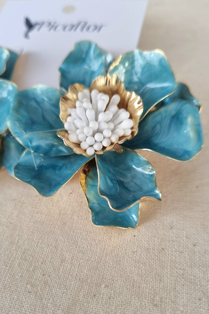 Aros Maxiflor Turquesa