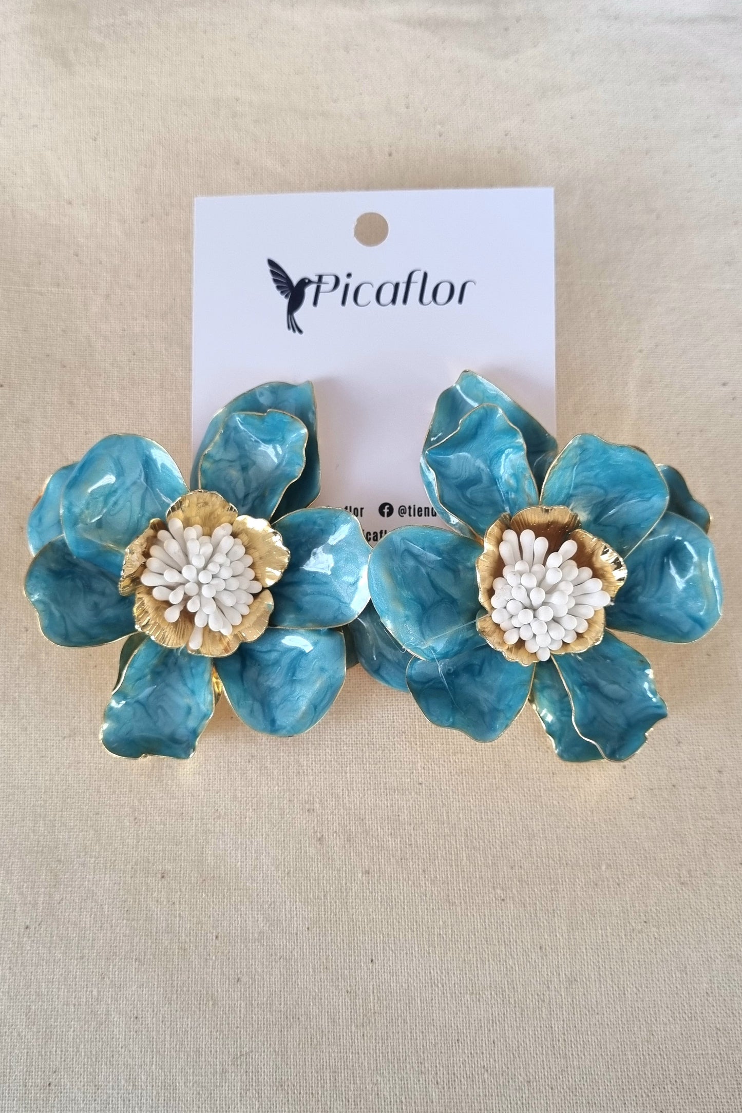 Aros Maxiflor Turquesa