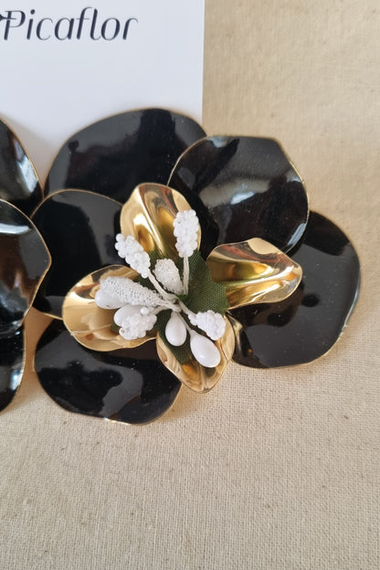 Aros Maxiflor negro