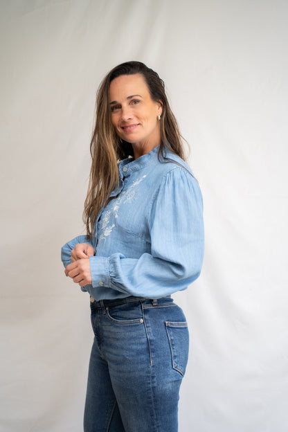 Blusa Flori Azul