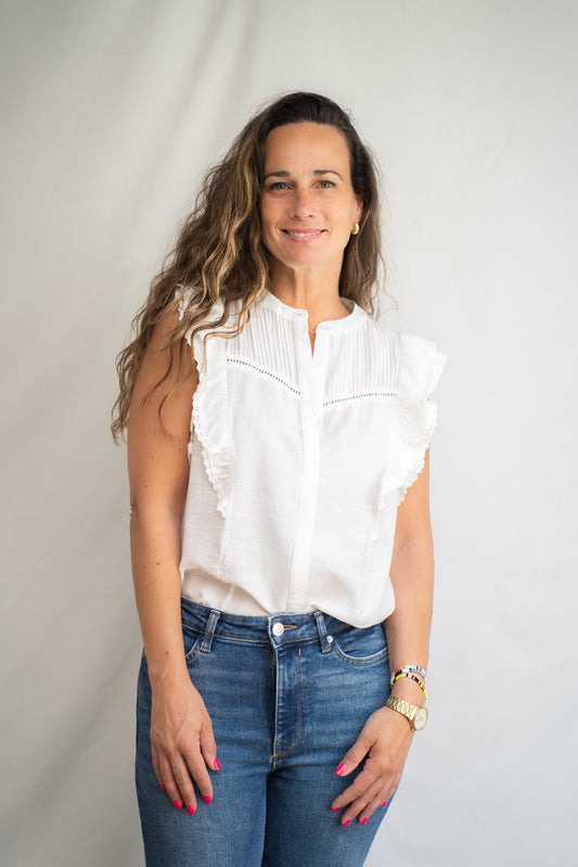 Blusa Lita Vuelos Blanca