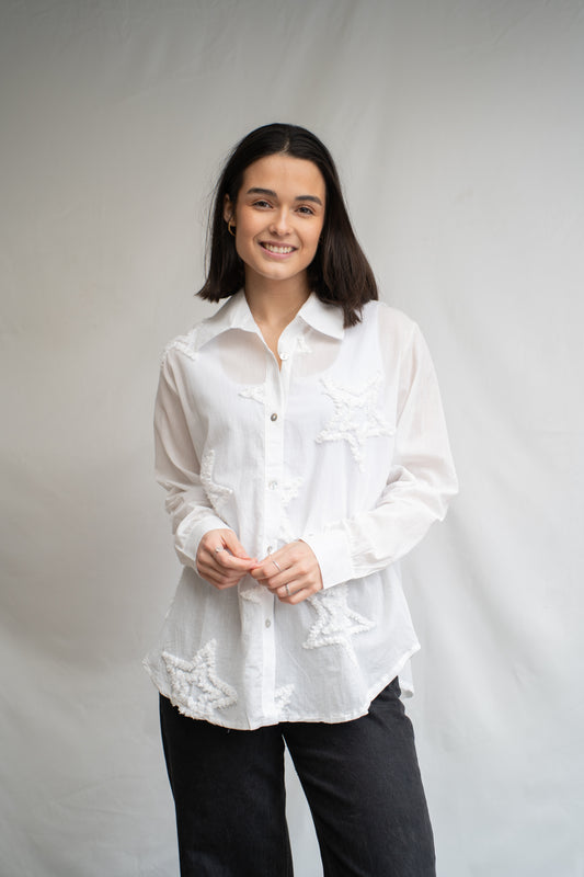 Blusa Molly Blanca Aplicaciones-Blusa-Picaflor