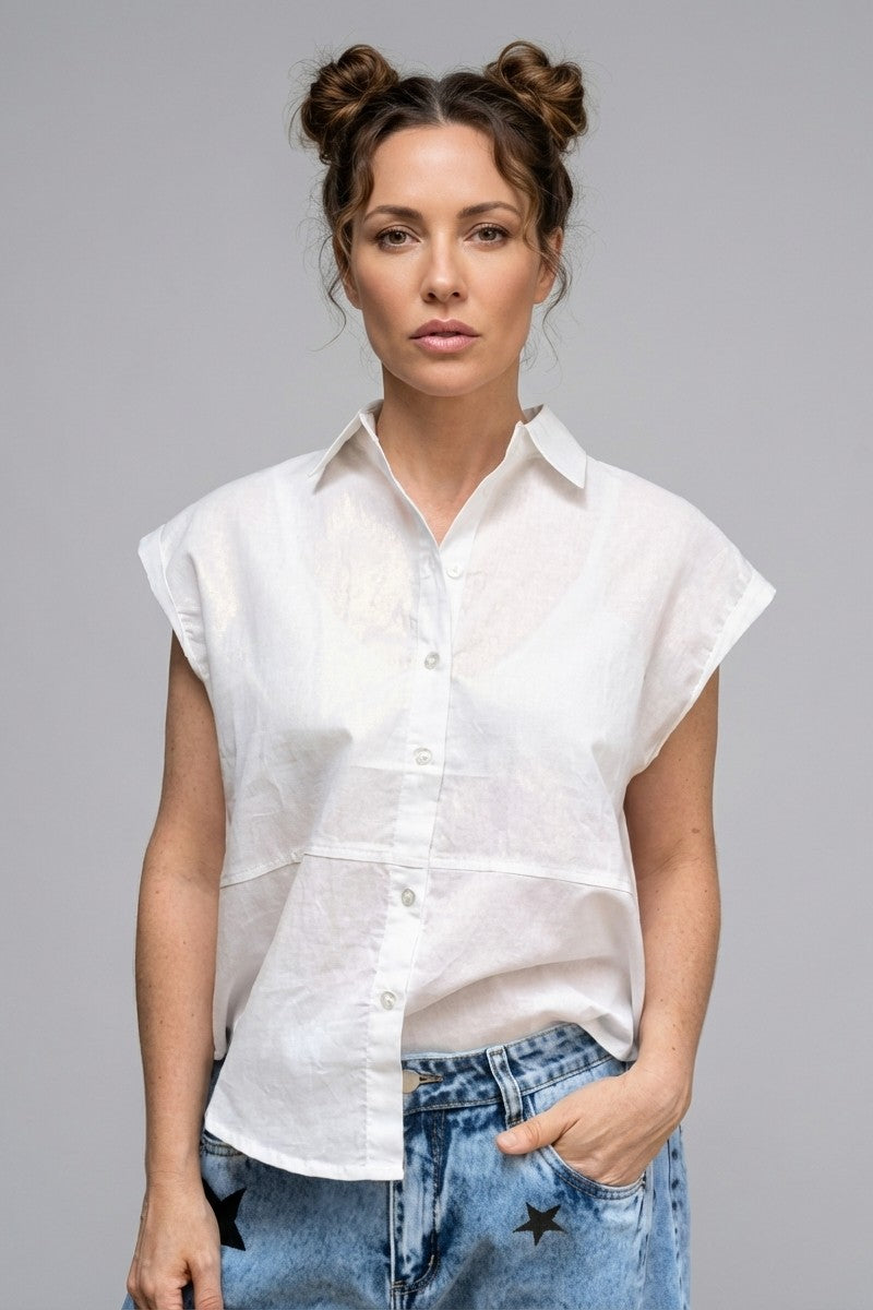 Blusa Shiny Blanca