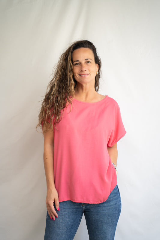 Blusa lino Lara Rosa