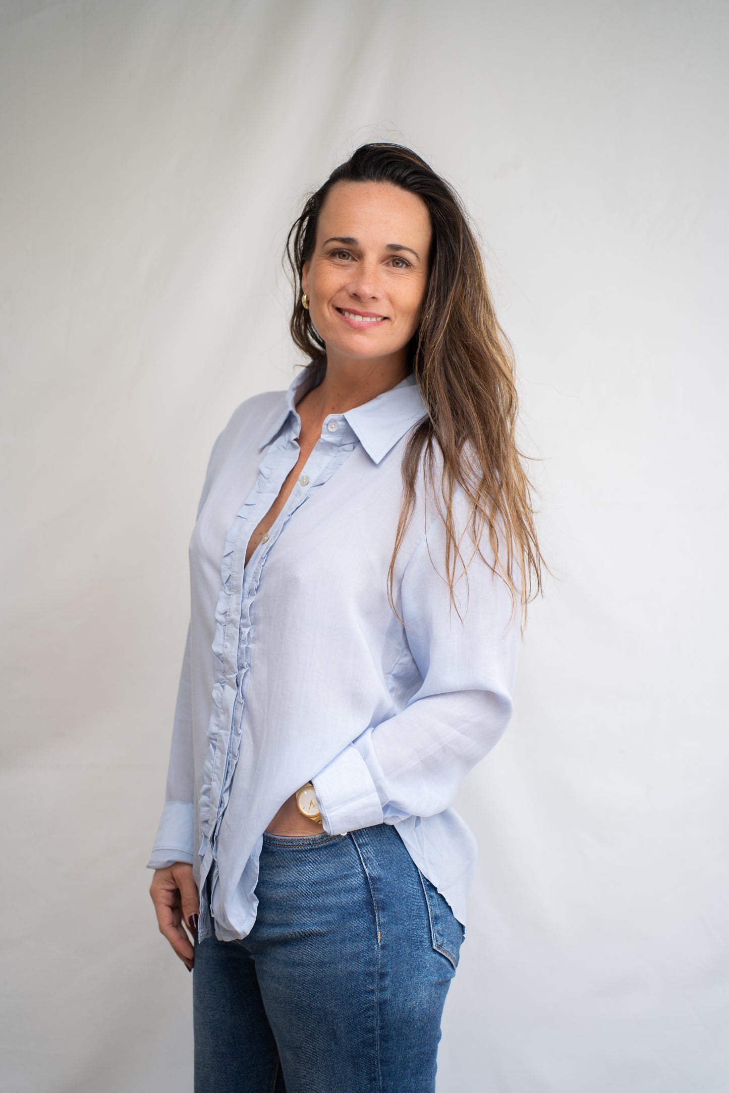 Blusa Vola vuelos Celeste