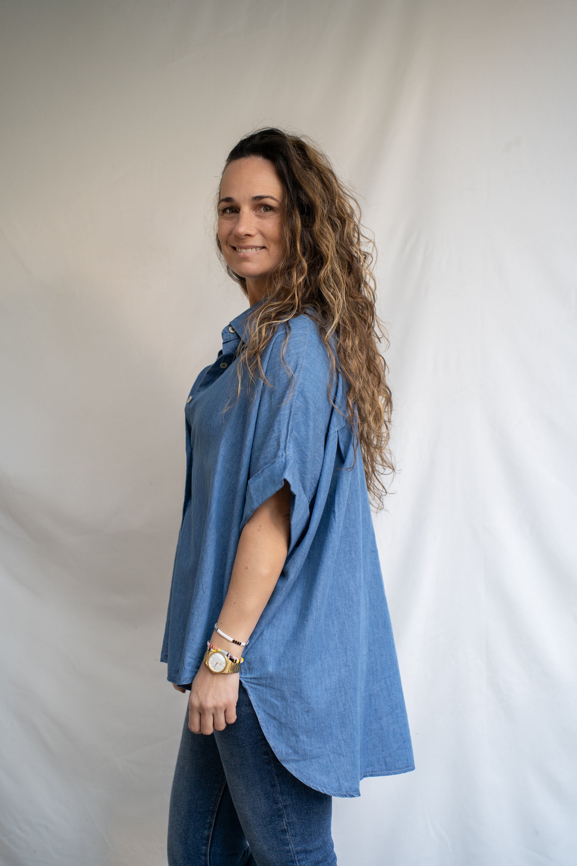 Blusón Summer Azul Denim