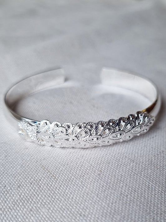 Brazalete Bono Plateado-Pulsera-Picaflor