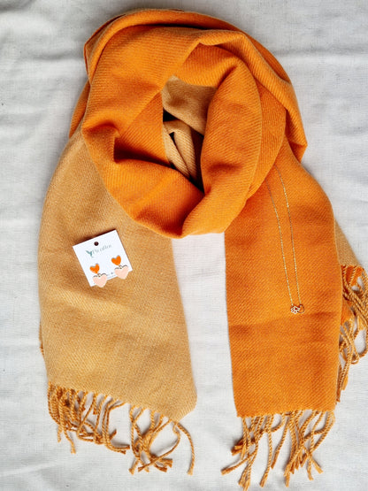 Bufanda Emilia Naranja Lisa-Bufanda-Picaflor