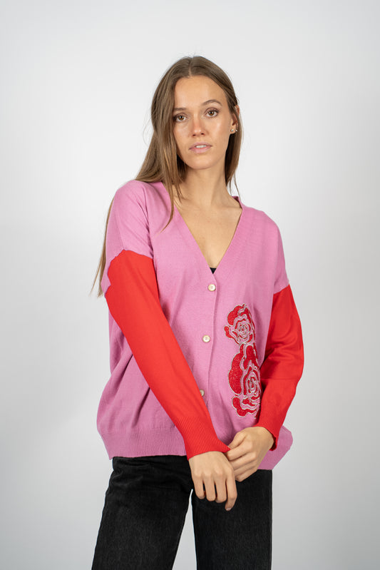 Chaleco Kata Rojo Bordado-Chaleco-Picaflor
