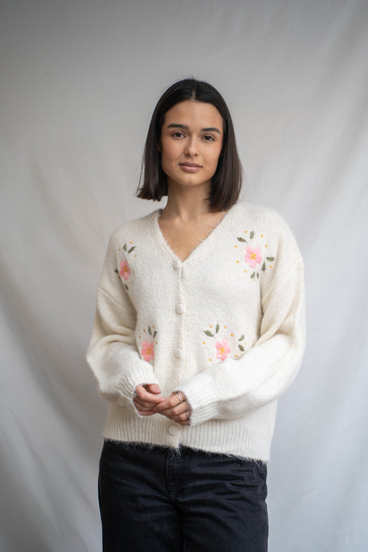 Chaleco Varadero Beige Flores-Chaleco-Picaflor