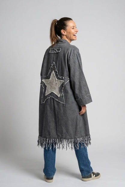 Chaqueta Garza Negra Denim