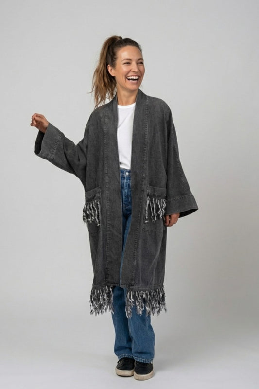 Chaqueta Garza Negra Denim