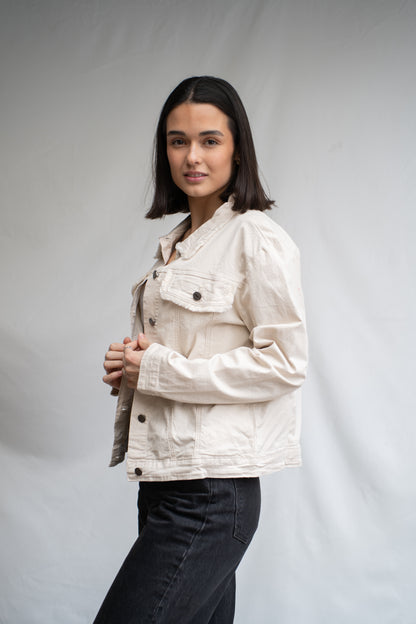 Chaqueta Macarena Beige Básica-Chaqueta-Picaflor