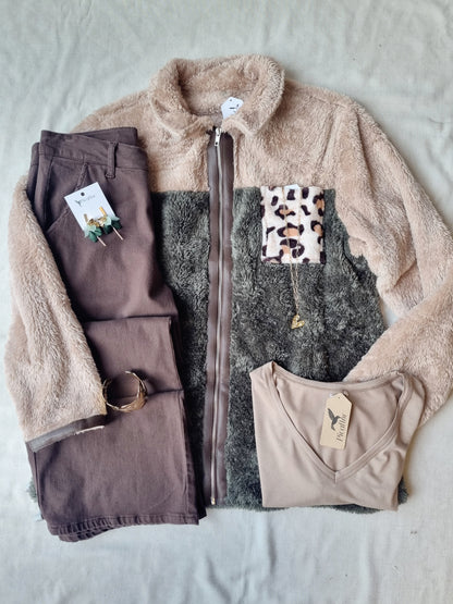 Chaqueta Peluda Manaos Verde-Chaqueta-Picaflor