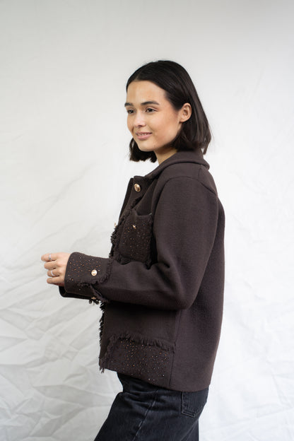 Chaqueta Tanti Choco Brillos-Chaqueta-Picaflor