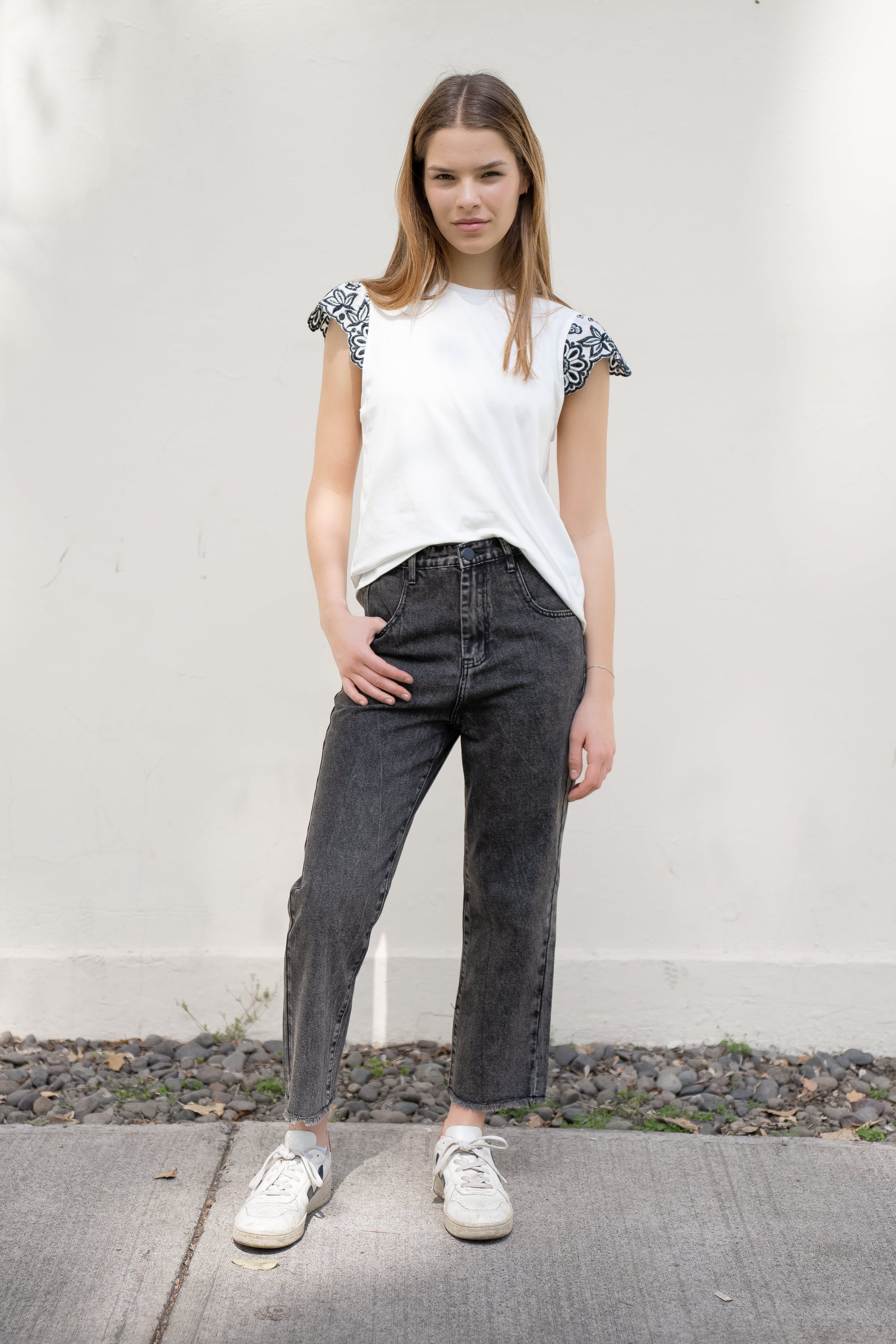 Pantalón Caro Negro Denim