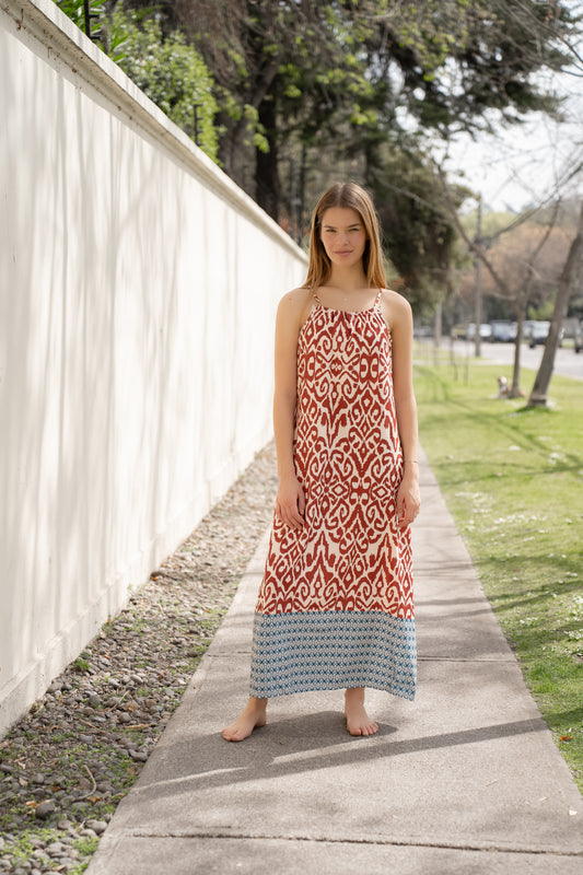 Vestido Largo Fulli Rojo