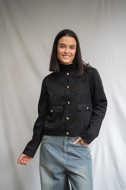 Chaqueta Coni Negra Ecogamuza