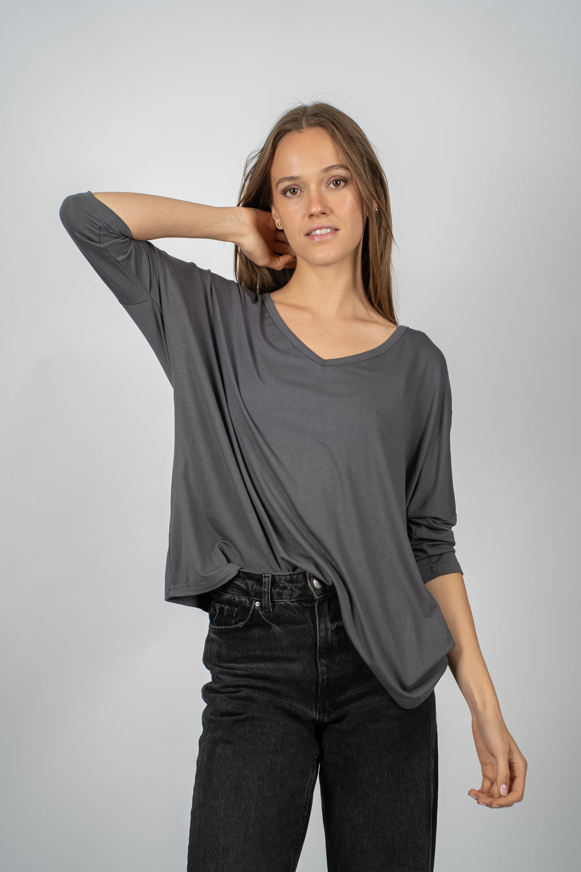 Polera Berry Marengo Básica