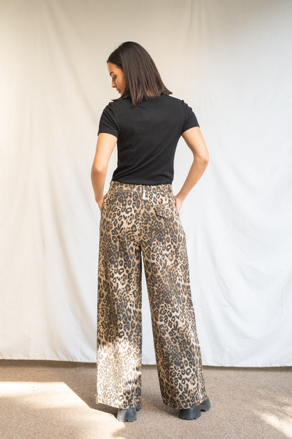 Pantalon Ani Print Beige