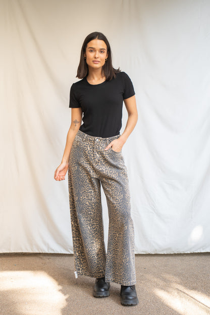 Pantalón Baggy Camel