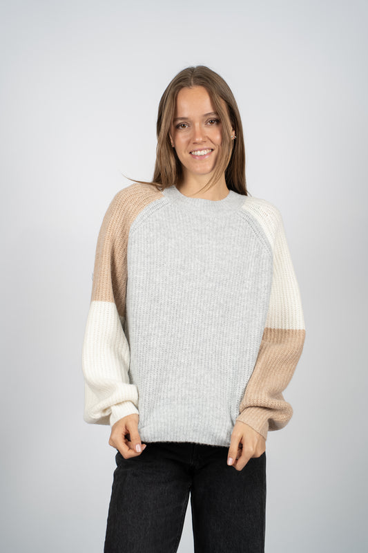 Sweater Josa Gris Tricolor