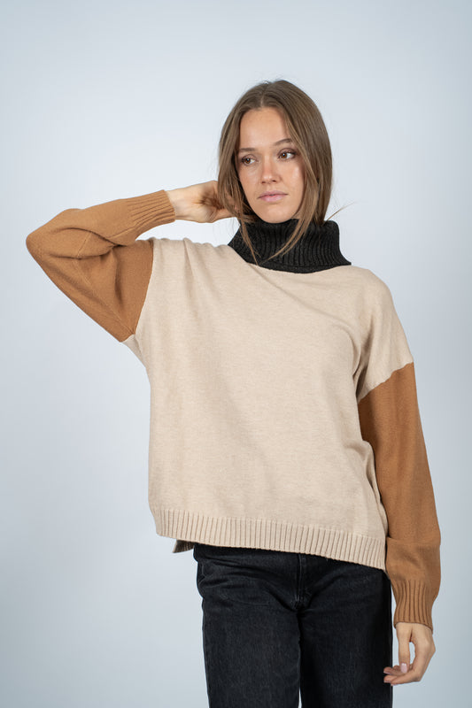 Sweater Cotus Beige Tricolor