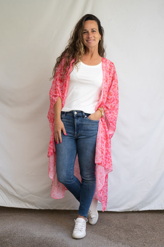 Tapado con brillos Glam Rosa