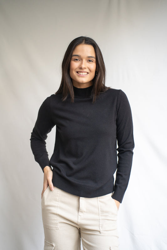Sweater Xime Negro Básico