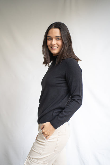 Sweater Xime Negro Básico
