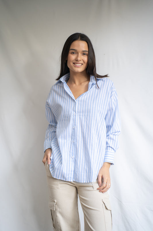 Blusa Carla Celeste Rayas