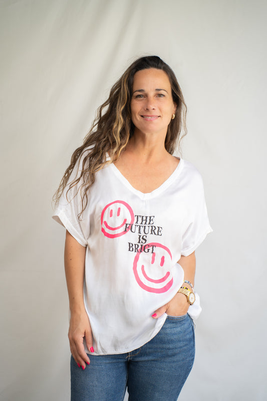 Polera Smali Blanca