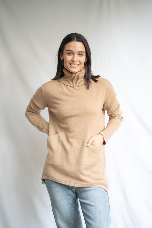 Sweater Wilma Camel Básico