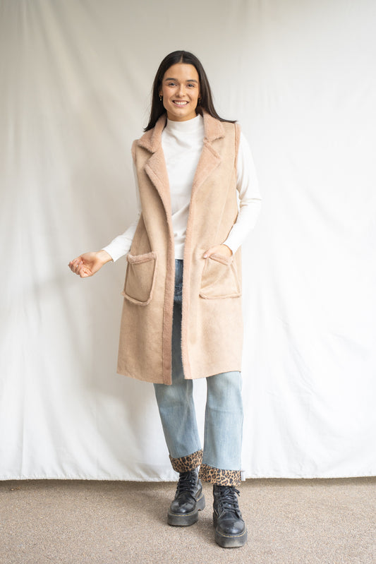 Chaqueta Bibo Camel Ecogamuza