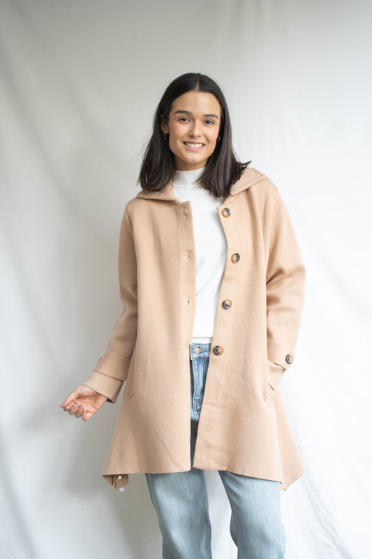 Abrigo Largo Sofia Beige