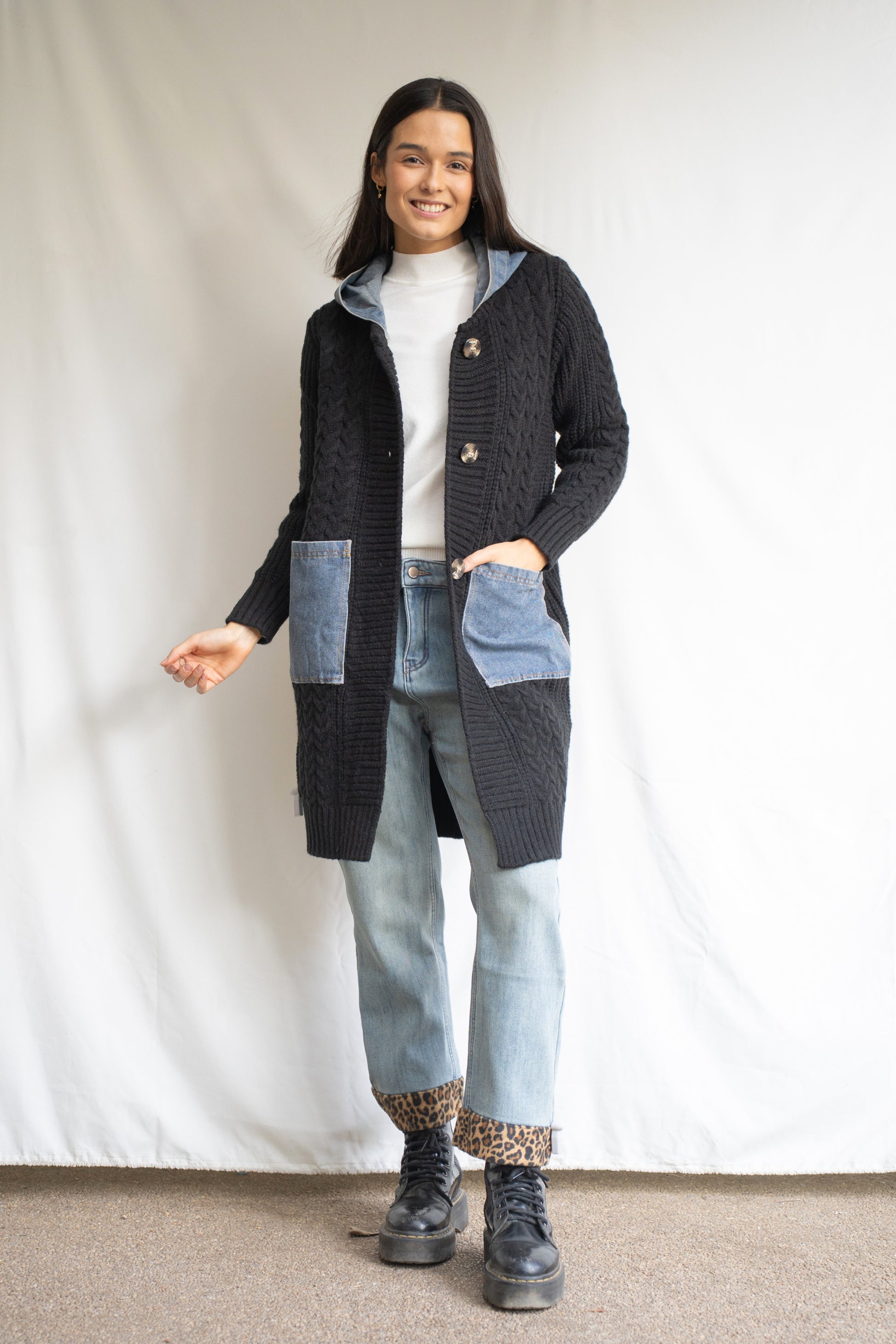 Chaleco Runa Negro Denim