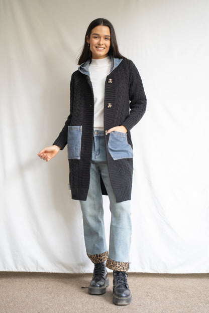 Chaleco Runa Negro Denim