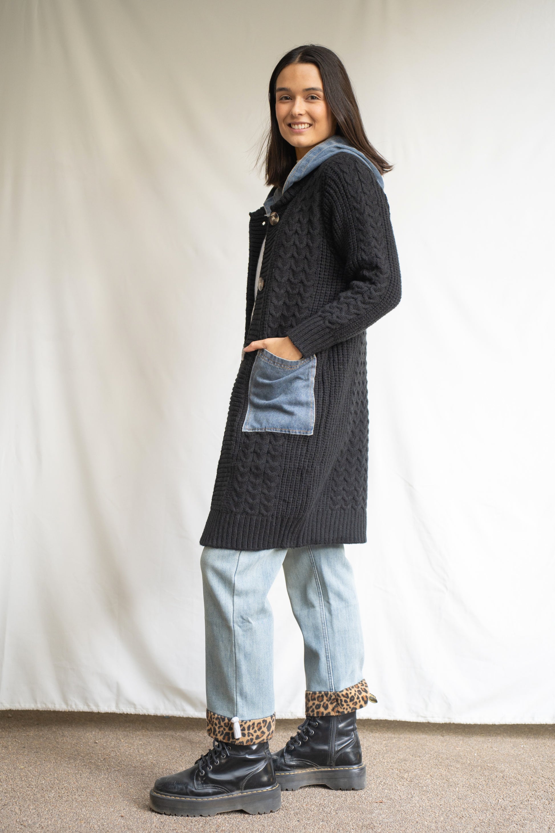 Chaleco Runa Negro Denim